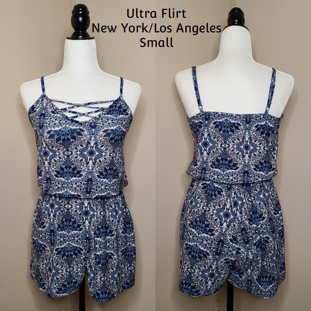 Small Blue Romper